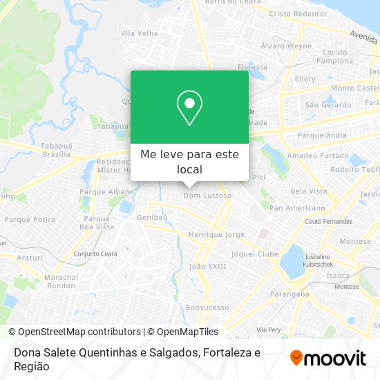 Dona Salete Quentinhas e Salgados mapa