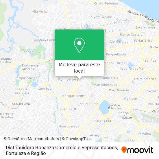 Distribuidora Bonanza Comercio e Representacoes mapa