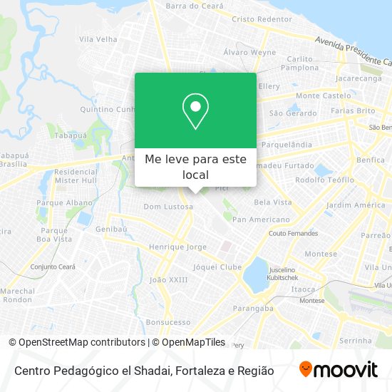 Centro Pedagógico el Shadai mapa