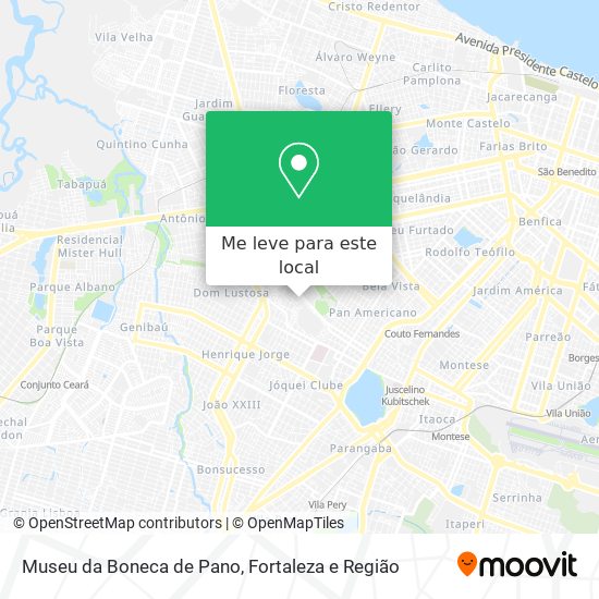 Museu da Boneca de Pano mapa