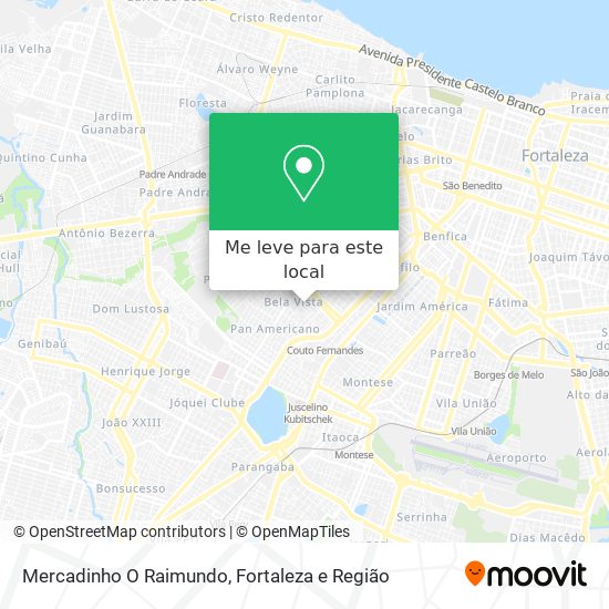 Mercadinho O Raimundo mapa