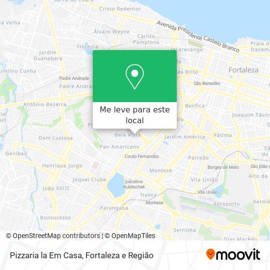 Pizzaria la Em Casa mapa