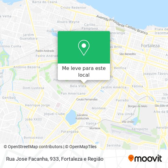 Rua Jose Facanha, 933 mapa
