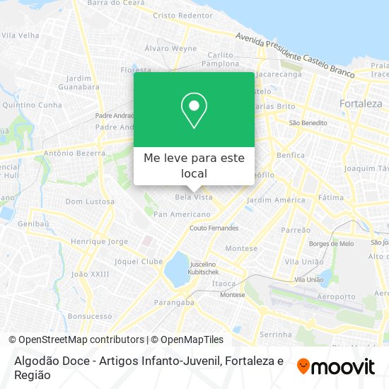 Algodão Doce - Artigos Infanto-Juvenil mapa