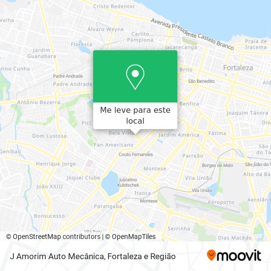 J Amorim Auto Mecânica mapa