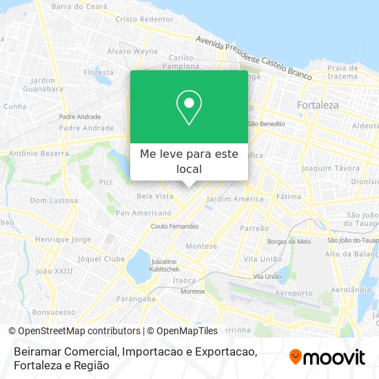 Beiramar Comercial, Importacao e Exportacao mapa