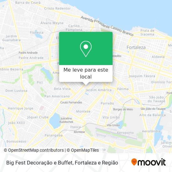 Big Fest Decoração e Buffet mapa