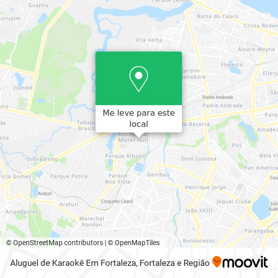 Aluguel de Karaokê Em Fortaleza mapa