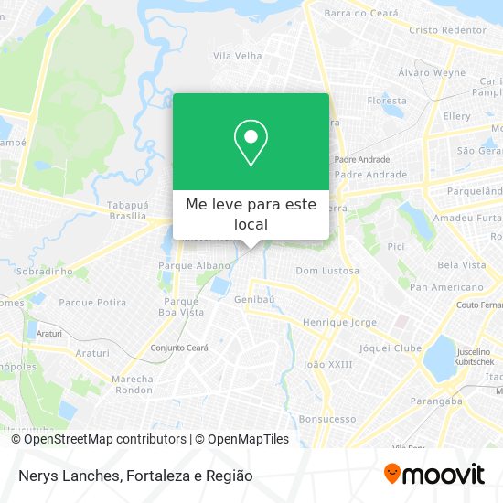 Nerys Lanches mapa