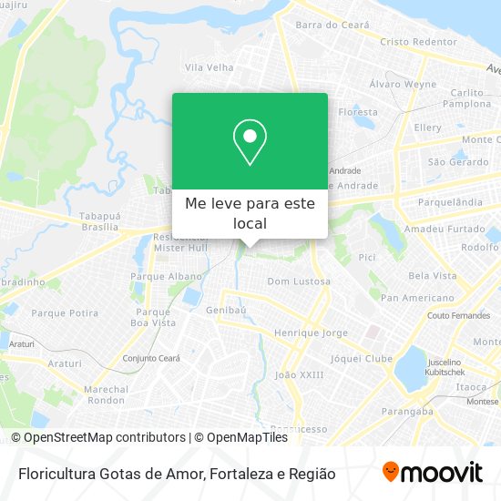 Floricultura Gotas de Amor mapa