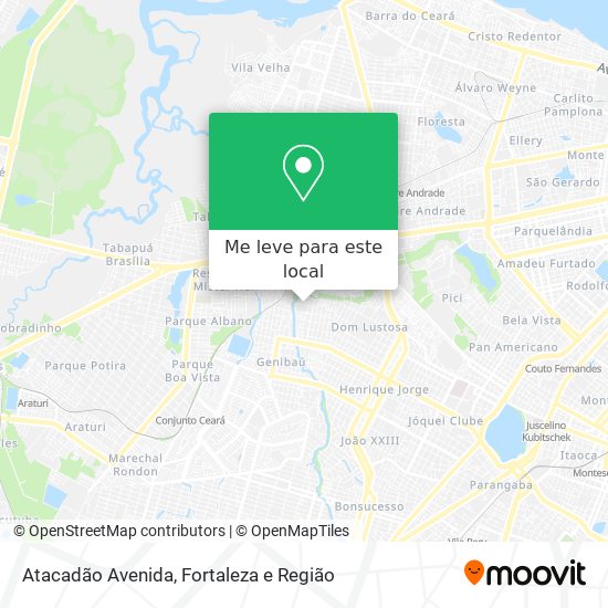 Atacadão Avenida mapa