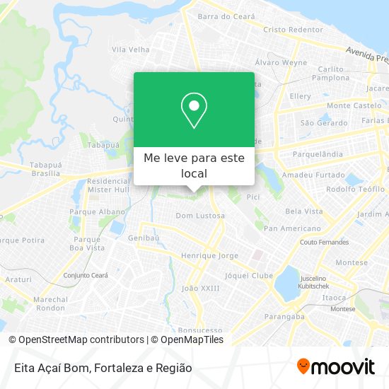 Eita Açaí Bom mapa