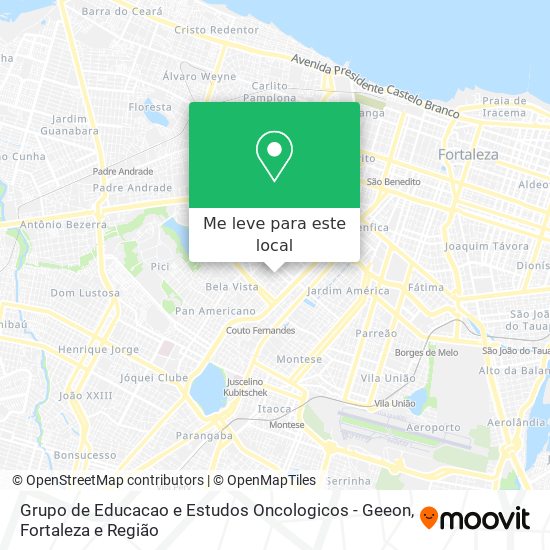 Grupo de Educacao e Estudos Oncologicos - Geeon mapa