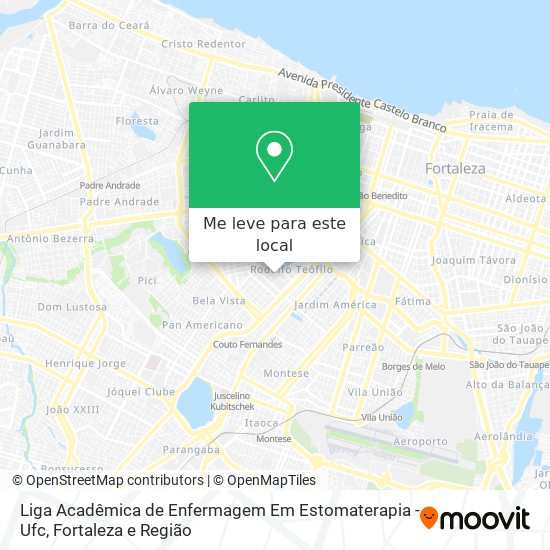 Liga Acadêmica de Enfermagem Em Estomaterapia - Ufc mapa