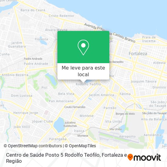 Centro de Saúde Posto 5 Rodolfo Teófilo mapa