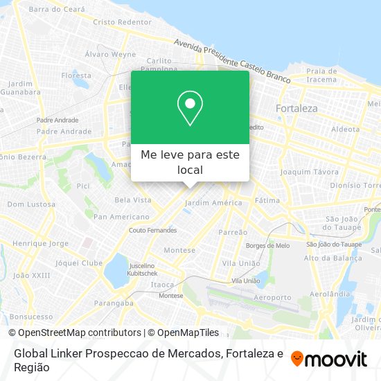 Global Linker Prospeccao de Mercados mapa