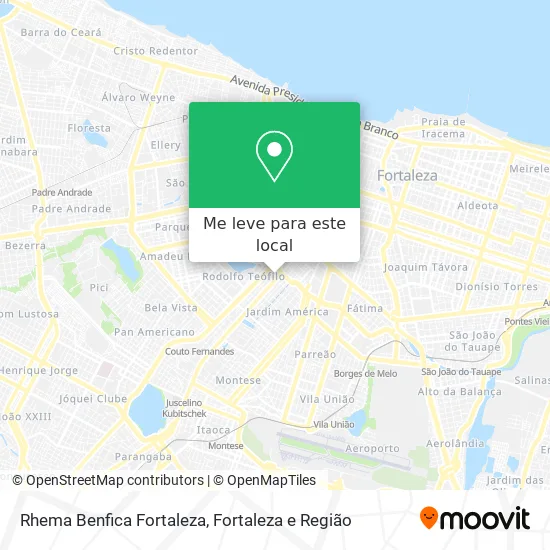 Rhema Benfica Fortaleza mapa