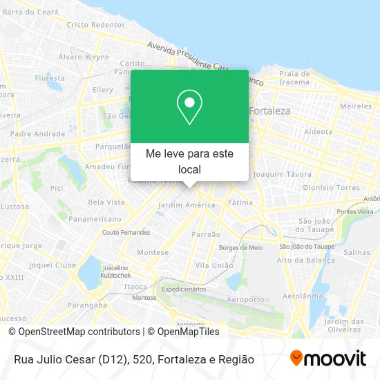 Rua Julio Cesar (D12), 520 mapa