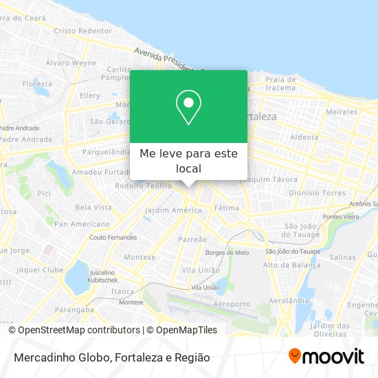 Mercadinho Globo mapa