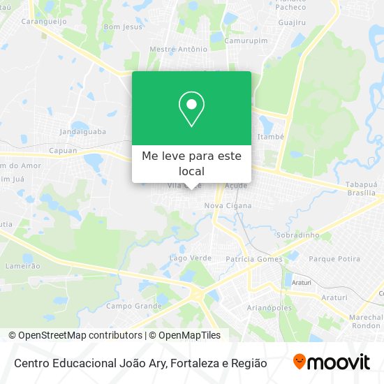 Centro Educacional João Ary mapa