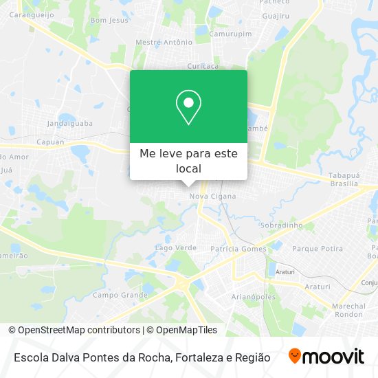 Escola Dalva Pontes da Rocha mapa