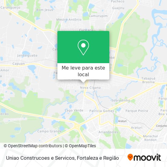 Uniao Construcoes e Servicos mapa