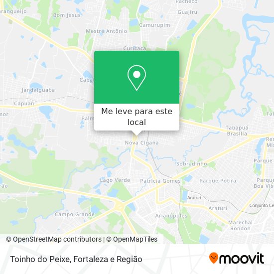 Toinho do Peixe mapa