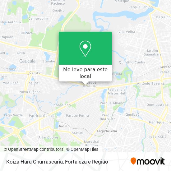 Koiza Hara Churrascaria mapa