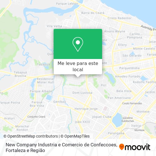 New Company Industria e Comercio de Confeccoes mapa