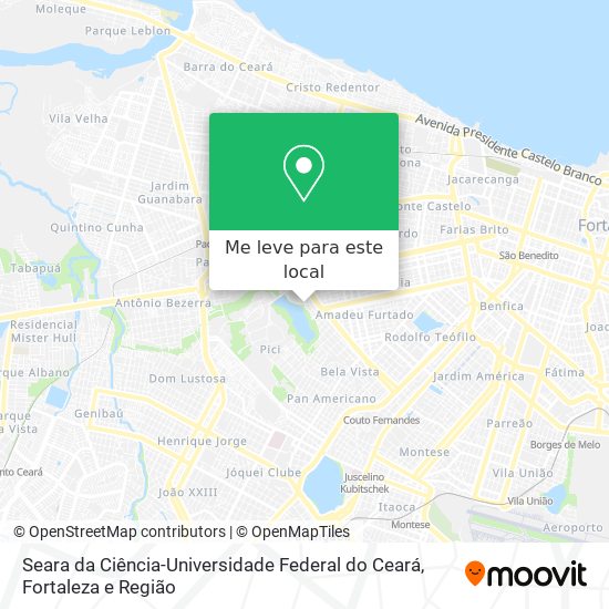 Seara da Ciência-Universidade Federal do Ceará mapa