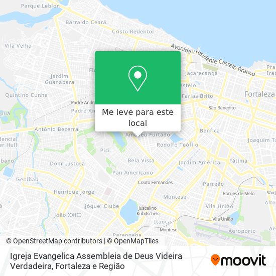 Igreja Evangelica Assembleia de Deus Videira Verdadeira mapa