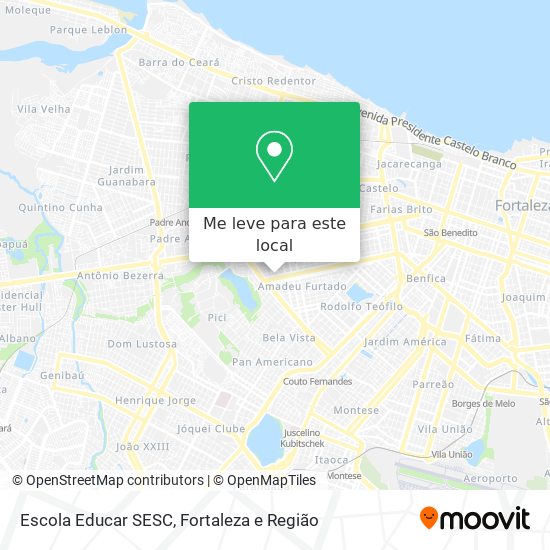 Escola Educar SESC mapa