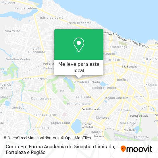 Corpo Em Forma Academia de Ginastica Limitada mapa