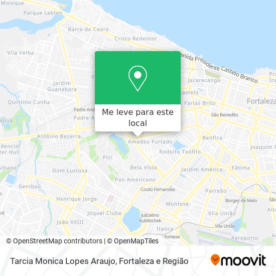 Tarcia Monica Lopes Araujo mapa