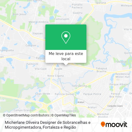 Micherlane Oliveira Designer de Sobrancelhas e Micropgimentadora mapa