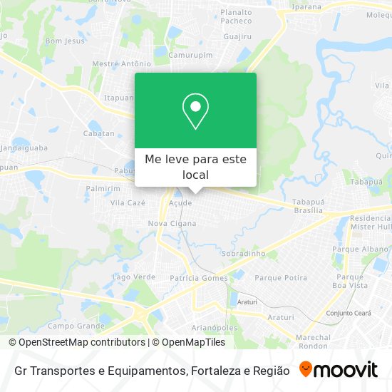Gr Transportes e Equipamentos mapa