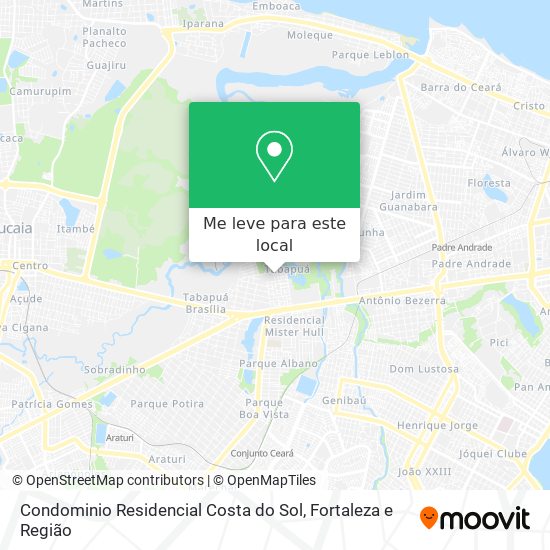 Condominio Residencial Costa do Sol mapa