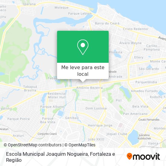 Escola Municipal Joaquim Nogueira mapa