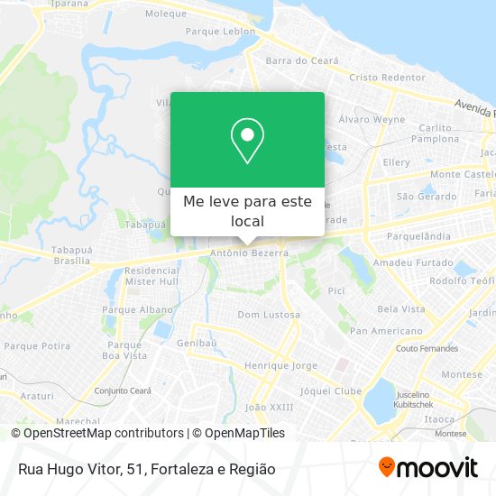 Rua Hugo Vitor, 51 mapa