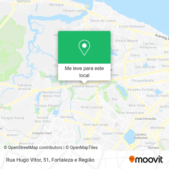 Rua Hugo Vitor, 51 mapa