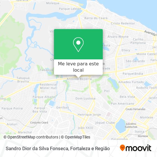 Sandro Dior da Silva Fonseca mapa