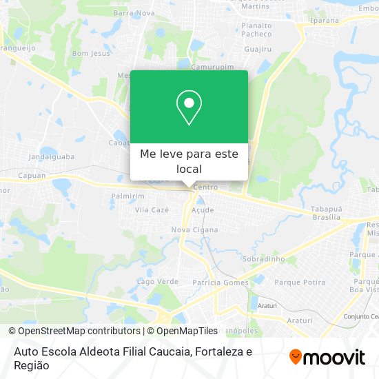 Auto Escola Aldeota Filial Caucaia mapa