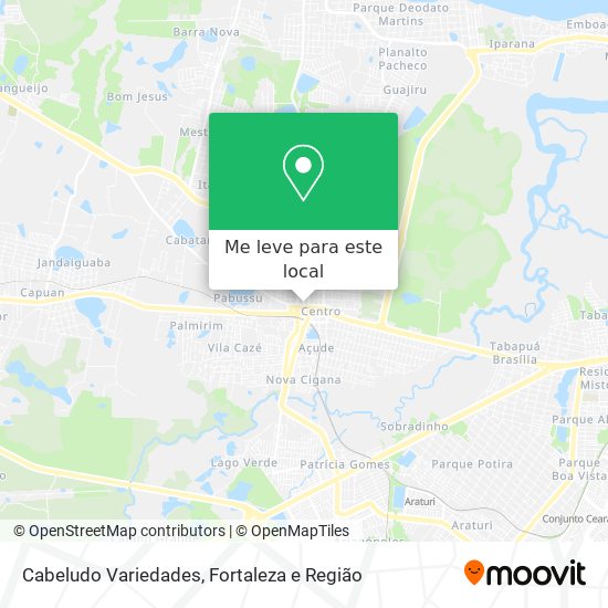 Cabeludo Variedades mapa