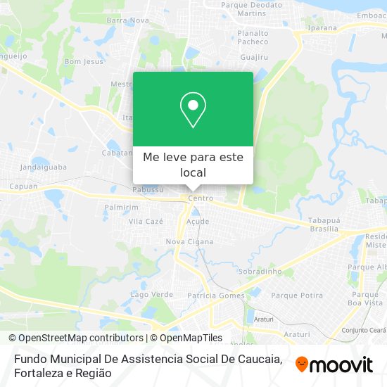 Fundo Municipal De Assistencia Social De Caucaia mapa