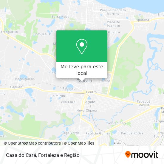 Casa do Cará mapa