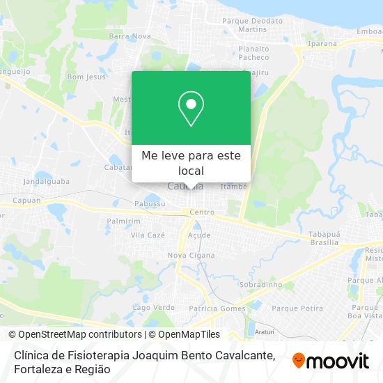 Clínica de Fisioterapia Joaquim Bento Cavalcante mapa