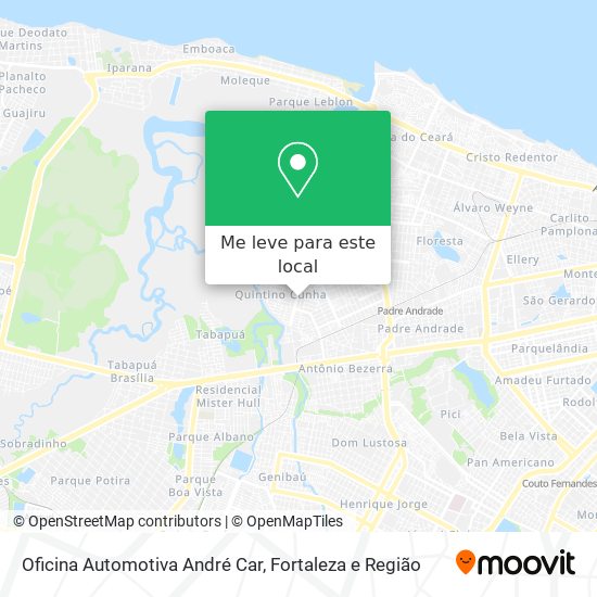 Oficina Automotiva André Car mapa