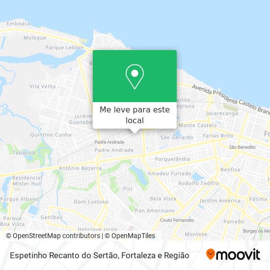 Espetinho Recanto do Sertão mapa