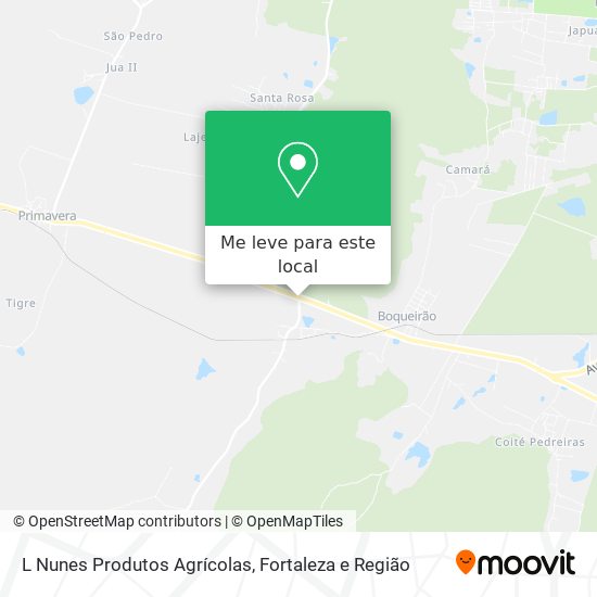 L Nunes Produtos Agrícolas mapa