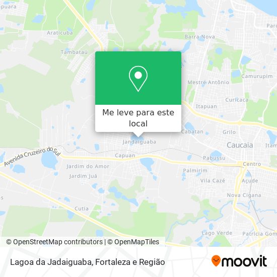 Lagoa da Jadaiguaba mapa